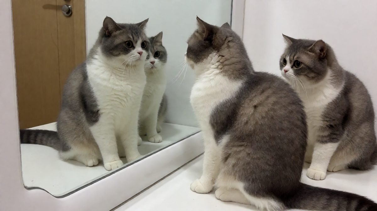 猫：镜子里那家伙是谁！快从我身体里滚出去！