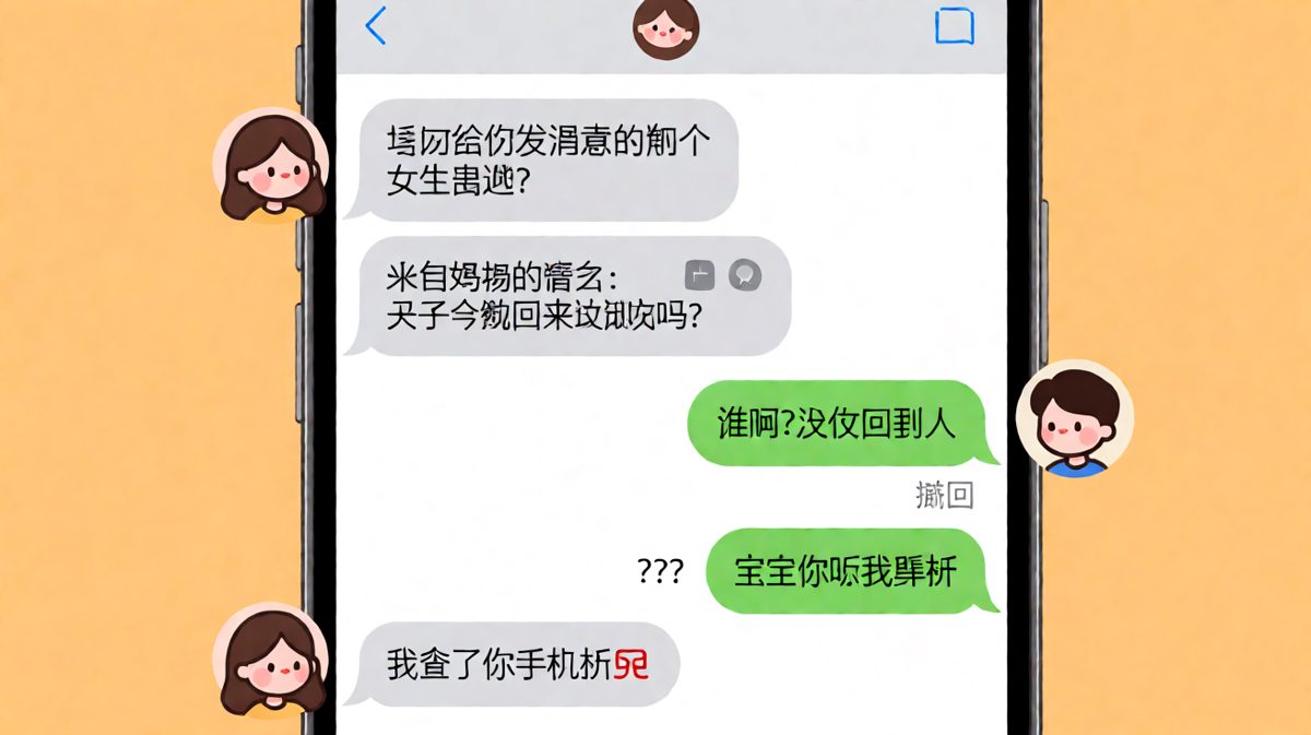 女友吃醋追问'那个女生是谁'，结果通知显示是来自妈妈的消息