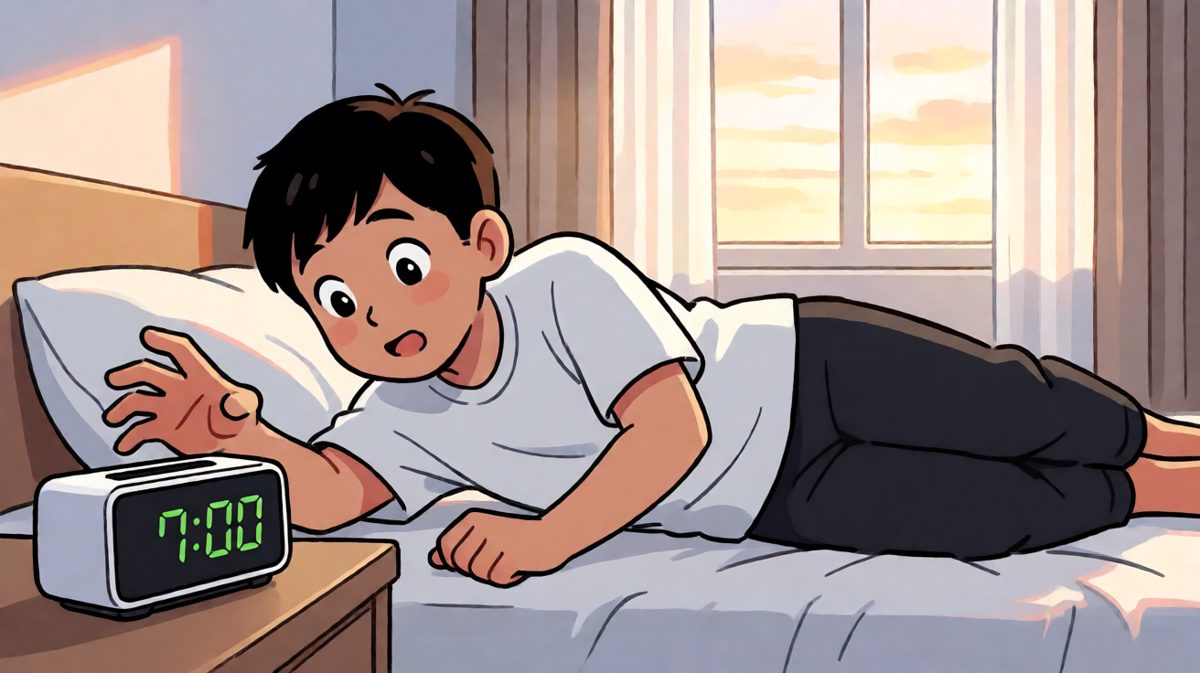 闹钟响起，打工人惊恐睁眼