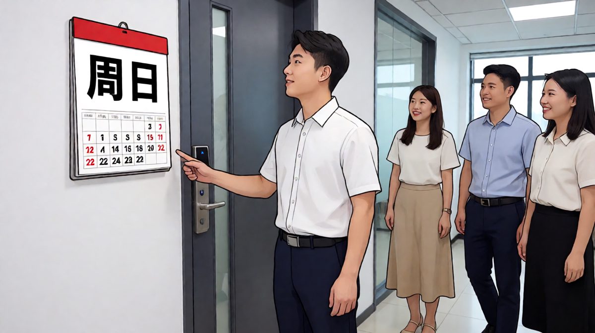 到公司才想起今天是周日