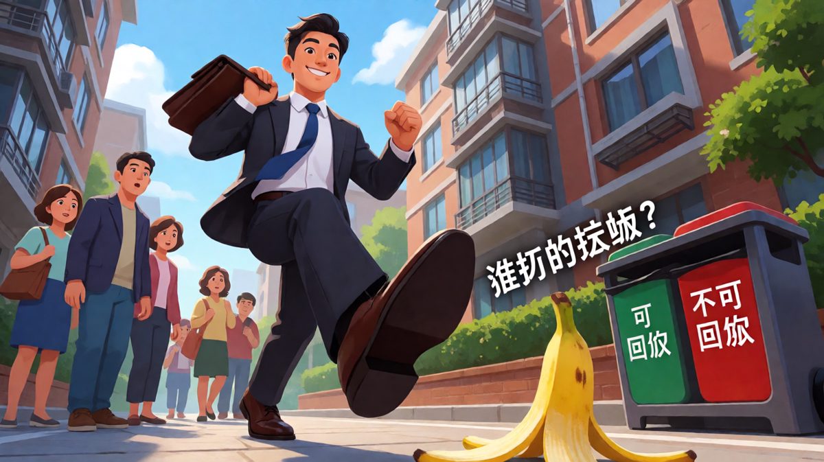 自信出门，却踩到了香蕉皮