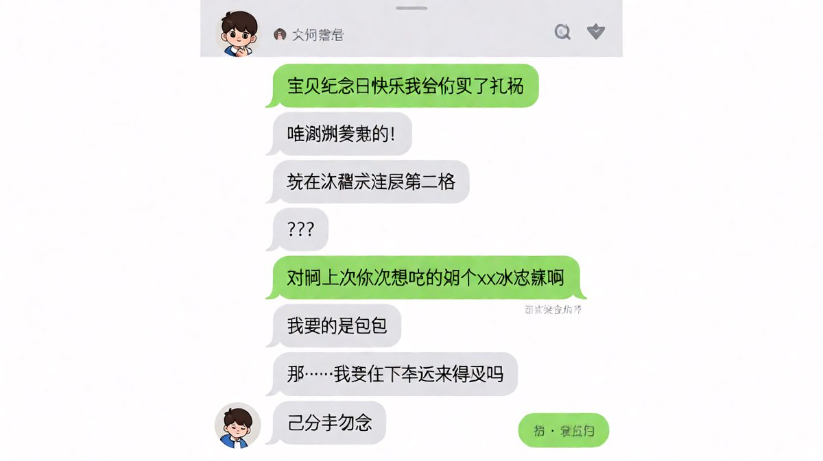 直男送礼翻车现场，冰激凌变告别信