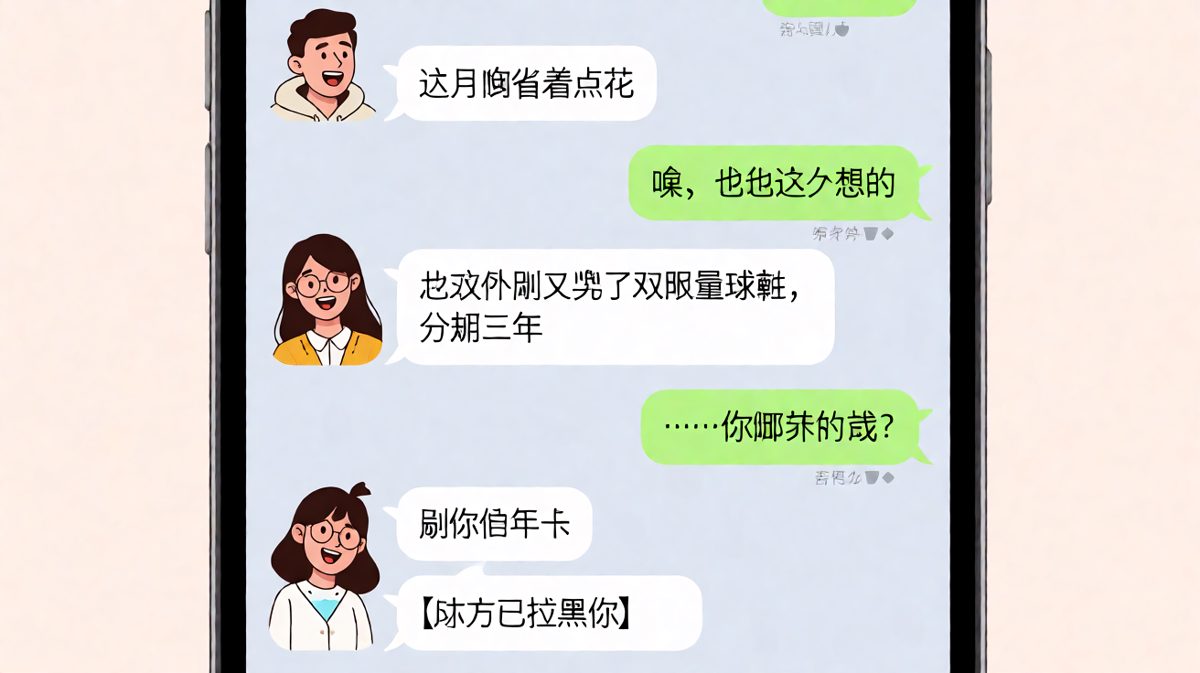 男生说省钱，结果省的是她的钱