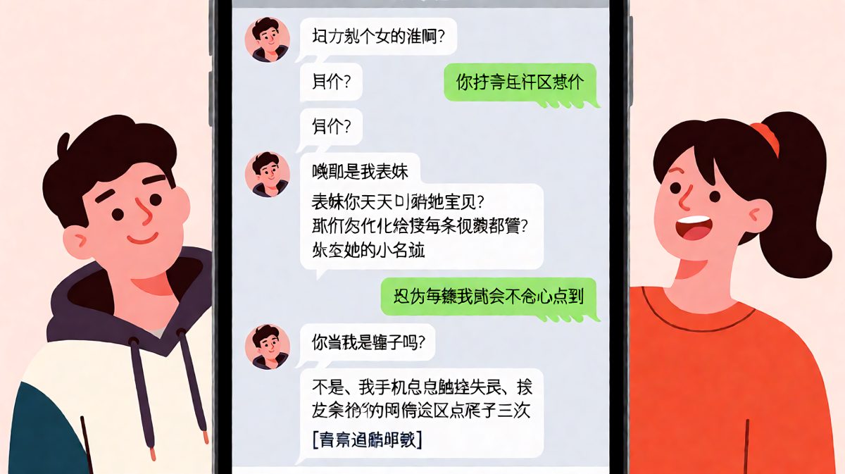 男生试图用设备故障掩盖自己的渣