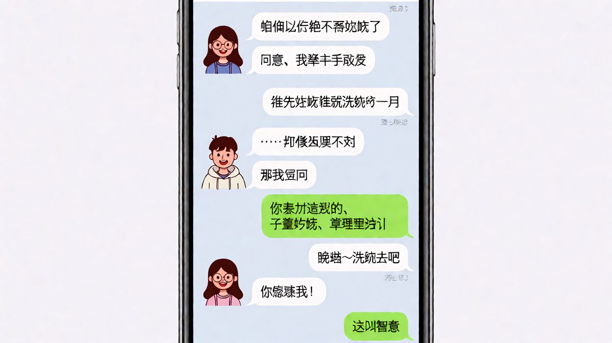 女生用逻辑闭环让男生乖乖去洗碗