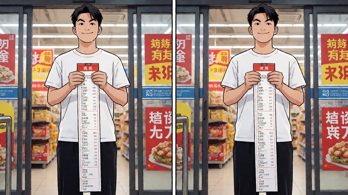 小明信心十足地走进超市，准备大显身手省一笔。
