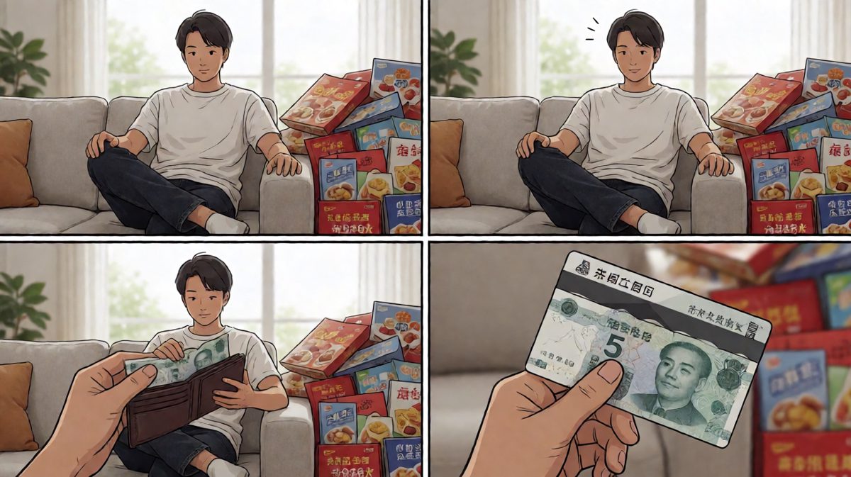 结账后才想起没钱……原来我是来进货的不是来消费的！
