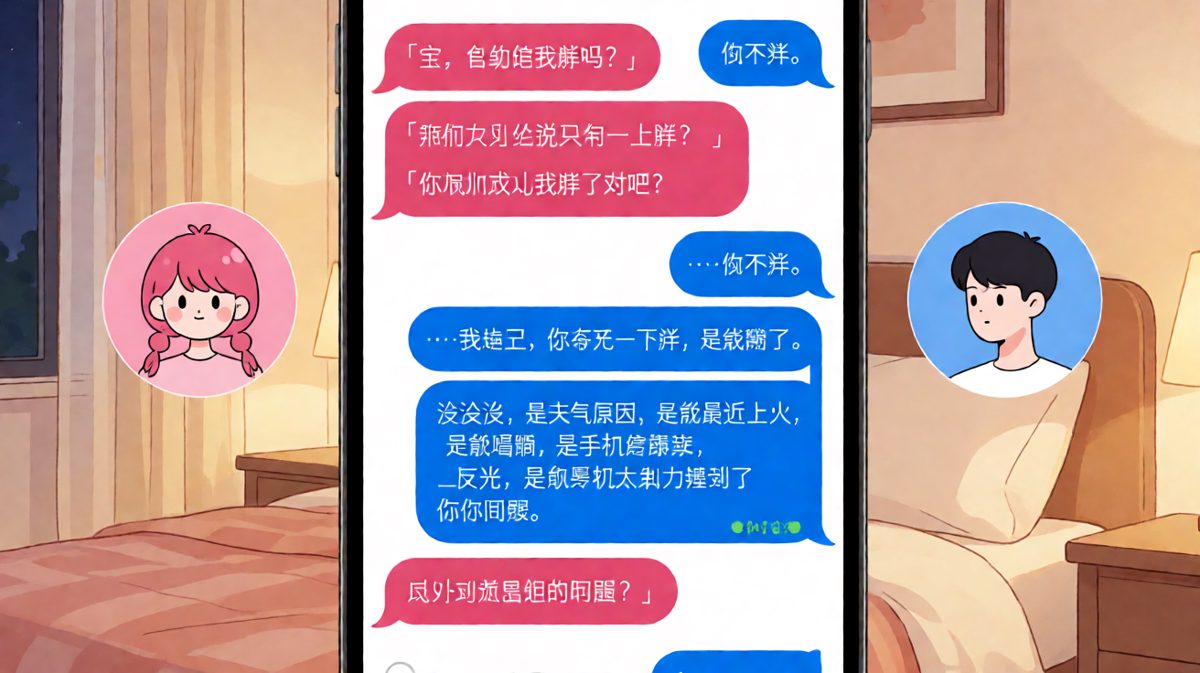 求生欲测试：男生被问「我胖吗」后疯狂甩锅给天气和手机屏幕