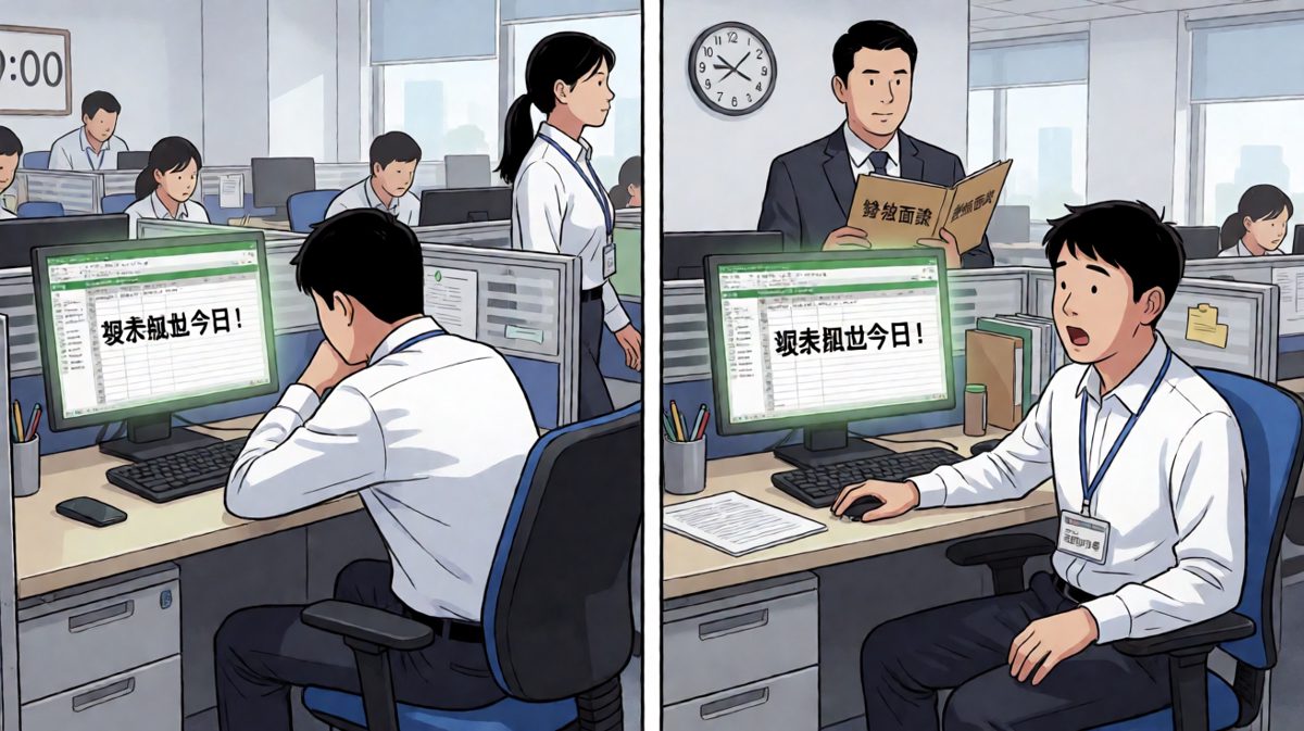 上班打瞌睡，老板从天而降