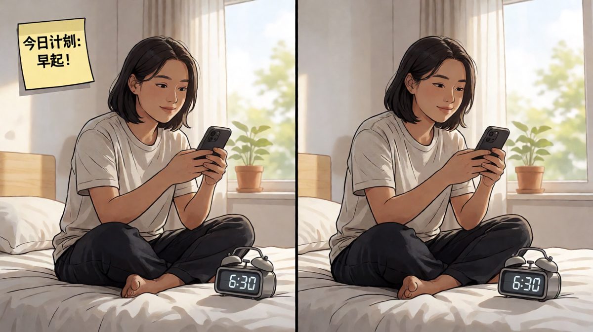 算了，再睡五分钟吧……