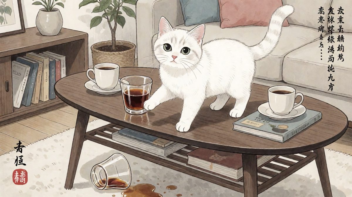 猫：是杯子先动的手，我只是路过