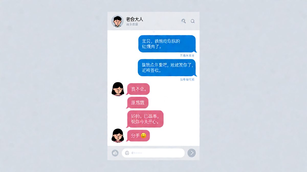 点外卖引发的分手危机