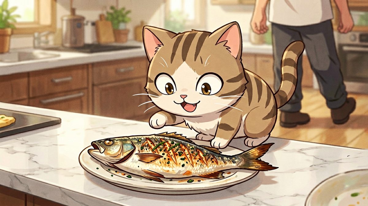 猫：我不是故意的，是鱼先动的手！