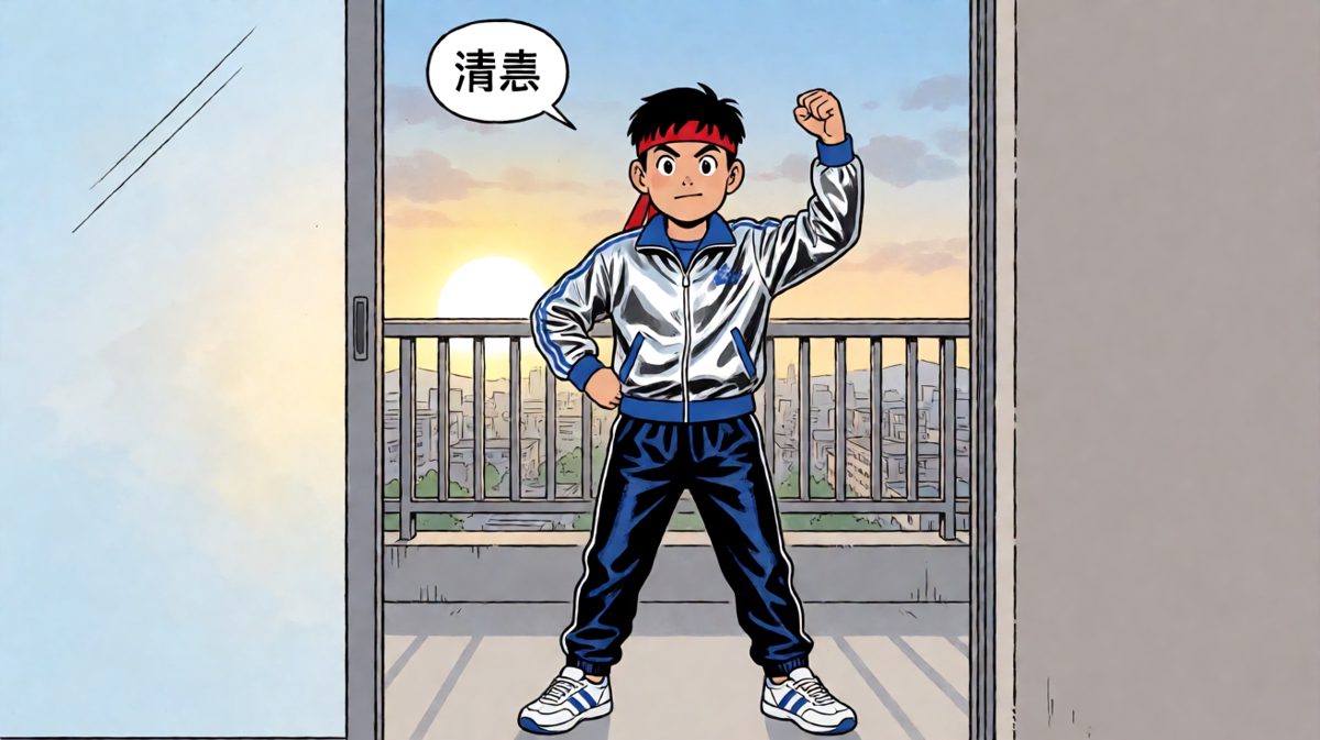 雄心勃勃的早晨，准备大干一场