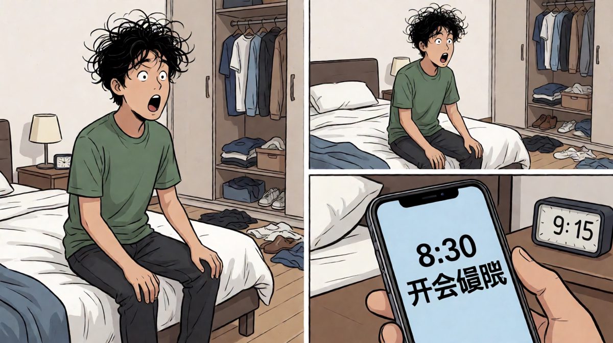 猛然惊醒——已经迟到了！