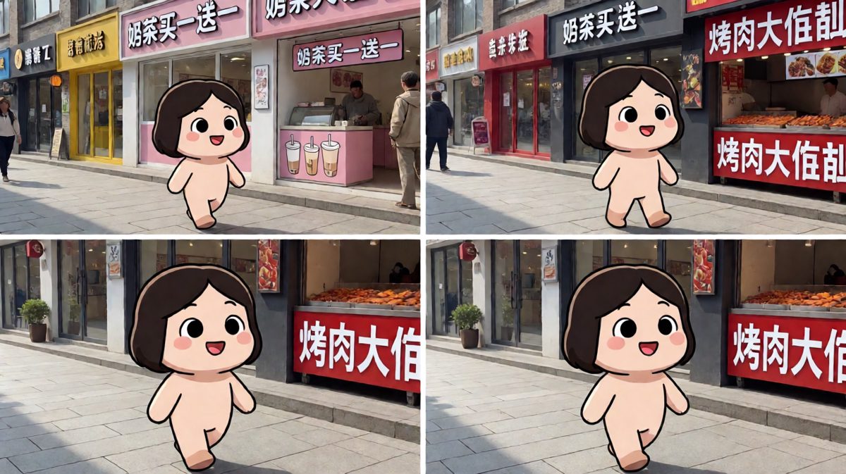 走路经过美食街，根本抵抗不了诱惑。