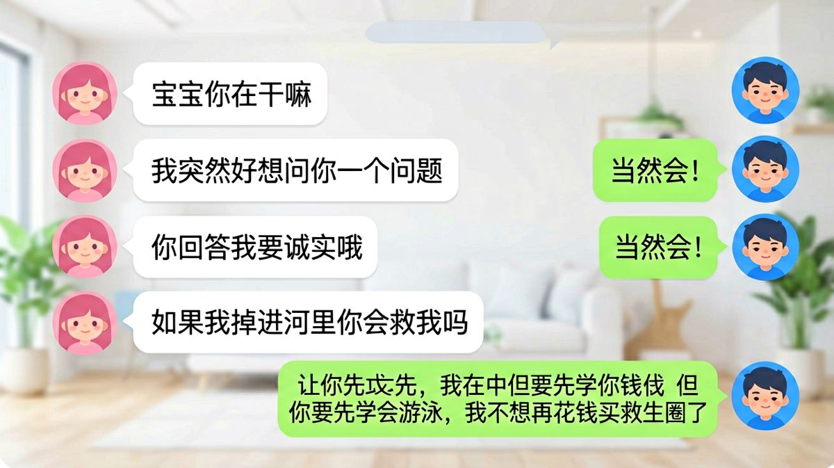 求生欲测试翻车现场：他想救我，但更想让我自己游上来。