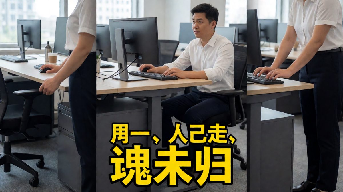 灵魂出窍式上班，肉体在工位，精神在马尔代夫。