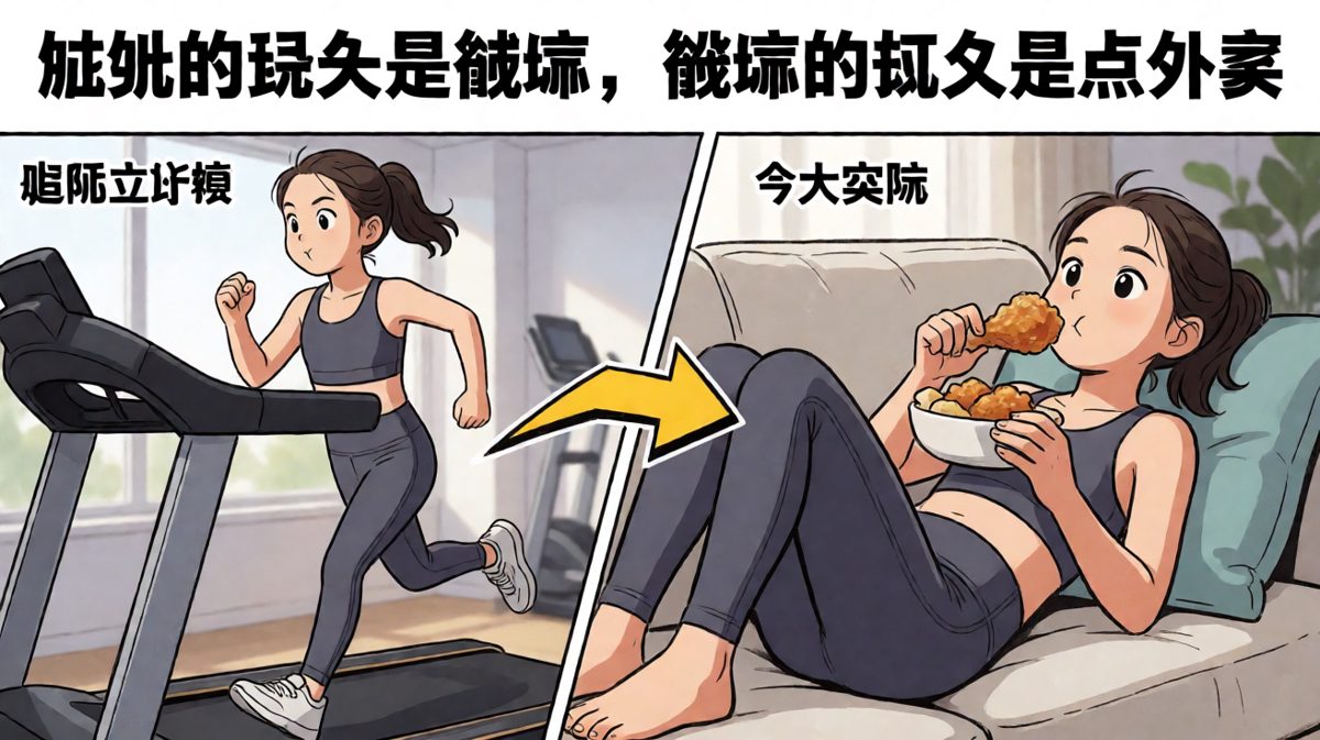减肥flag倒塌速度，比我的发际线还快。