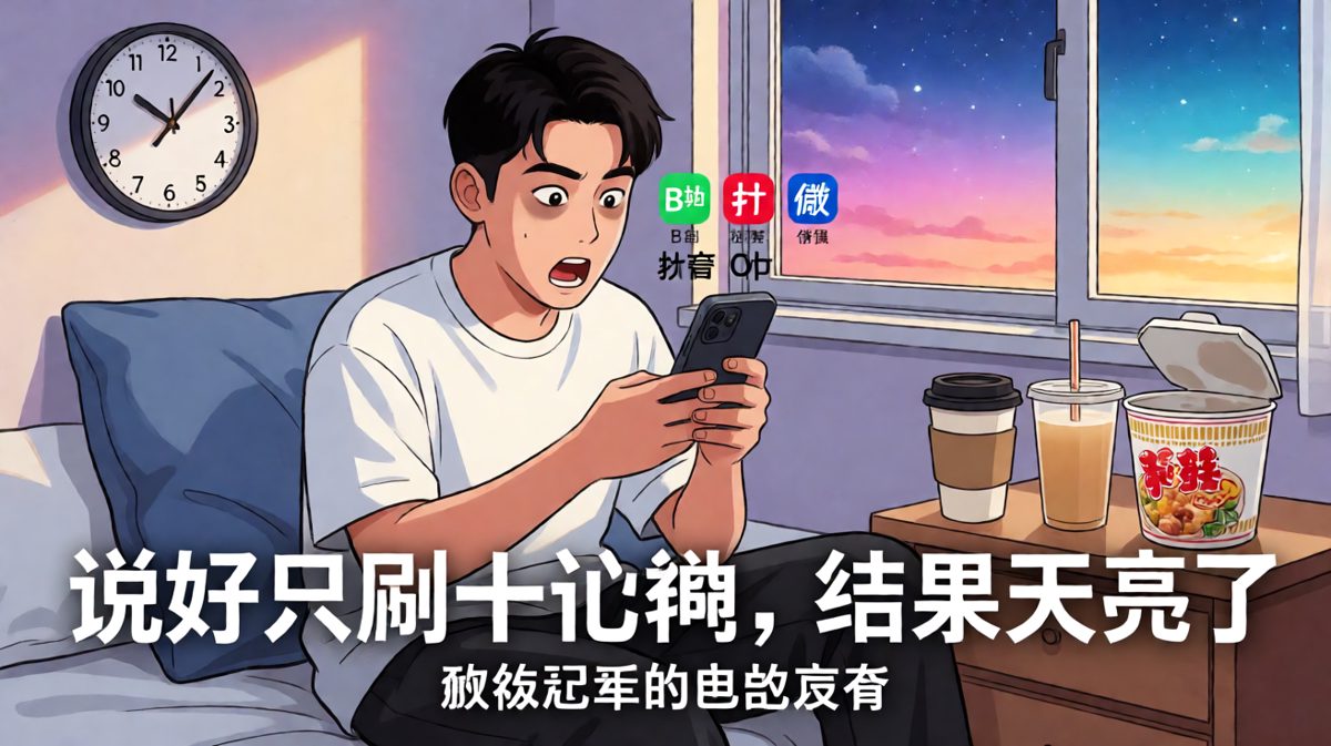 熬夜不是爱好，是当代年轻人的夜间加班。