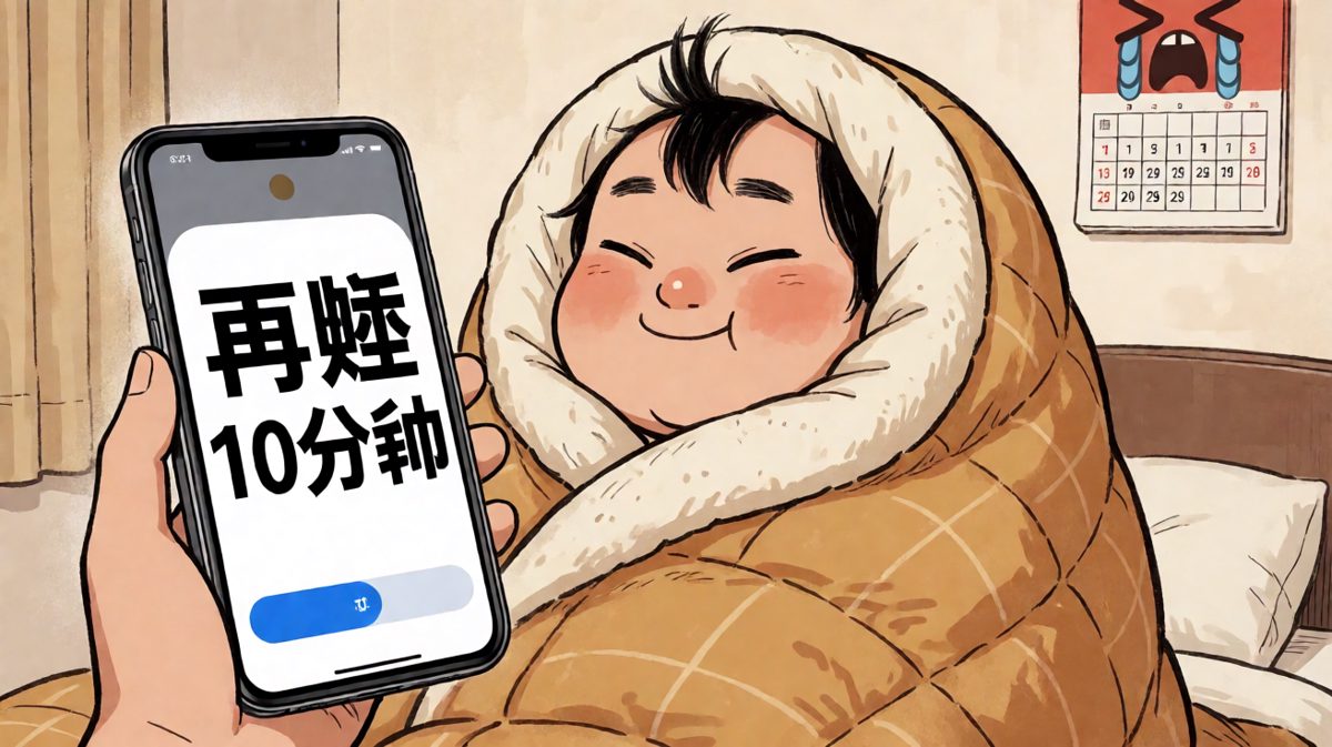 再睡十分钟，就十分钟