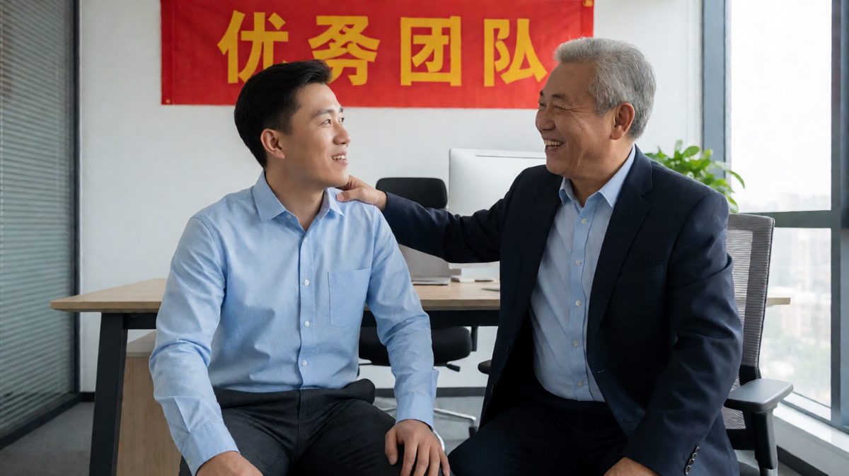 老板：你是我见过最有潜力的员工！员工激动：谢谢老板！老板：所以这个背锅的活儿只能交给你了。