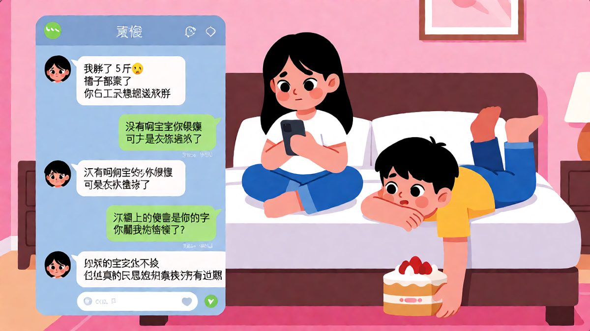 问胖没胖是送命题，翻垃圾桶更是致命一击，男朋友正在渡劫
