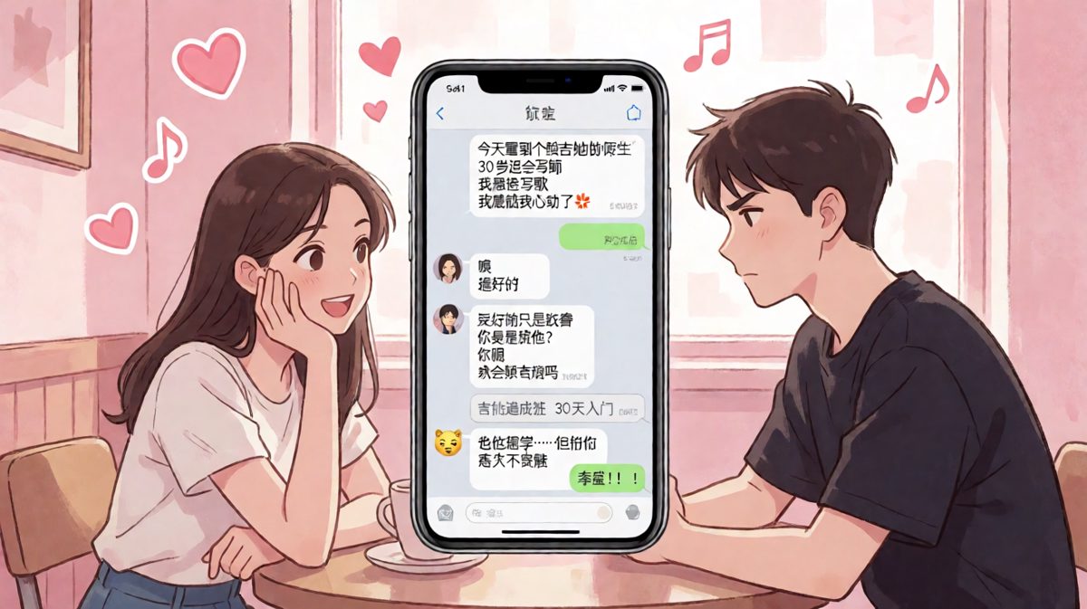 夸别人弹吉他帅，男朋友默默报了速成班，醋王的学习之路开始了
