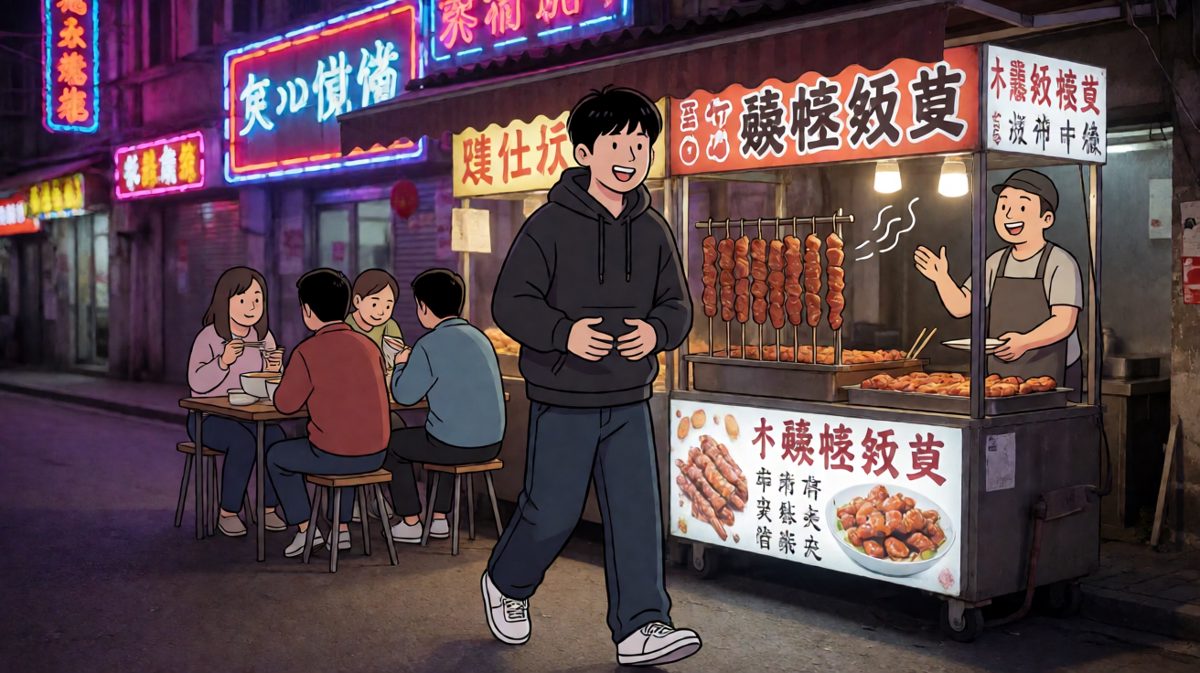 路过烧烤摊，香味直钻鼻孔……