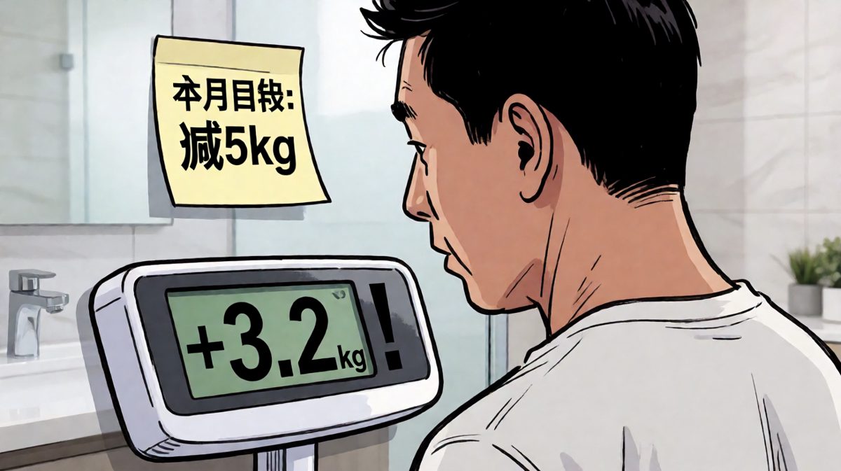 第四格：站上体重秤，心态当场崩溃