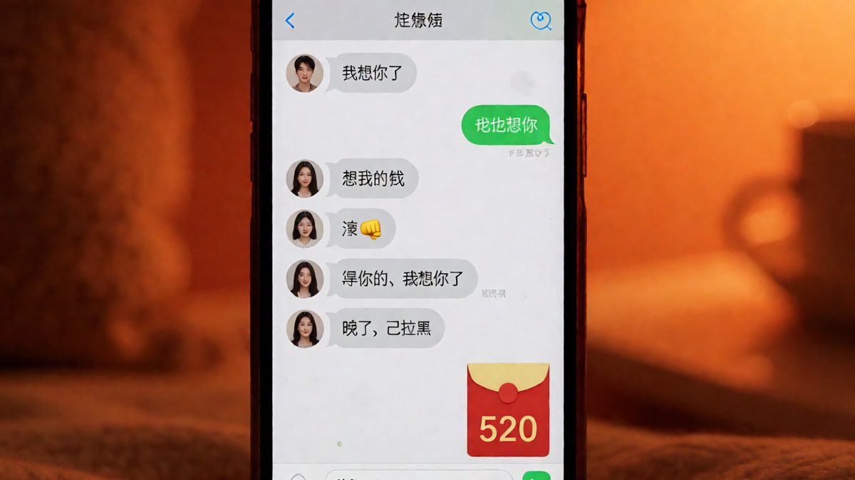 情话说到一半突然变向，男生靠红包成功挽回局面