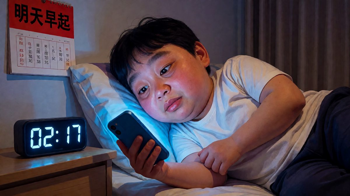 凌晨两点：我一点都不困，真的，再刷一条就睡。