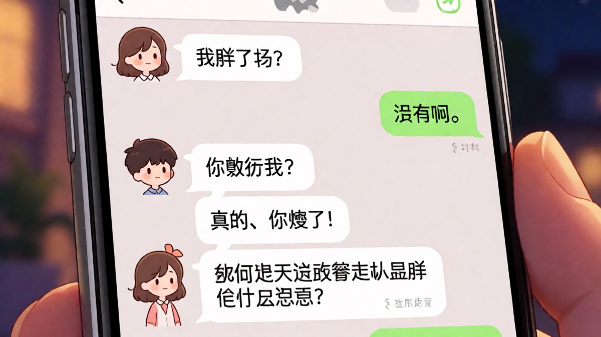 深夜送命题：一句「显瘦」暴露了昨天的口无遮拦。