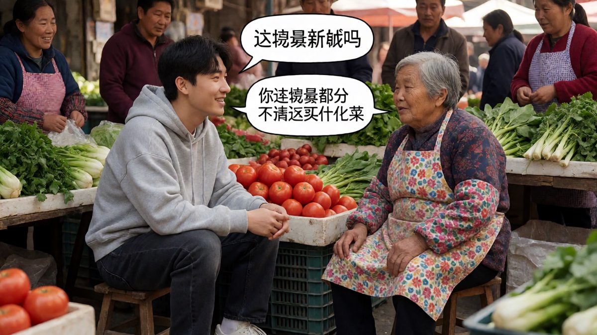 社会毒打从菜市场开始