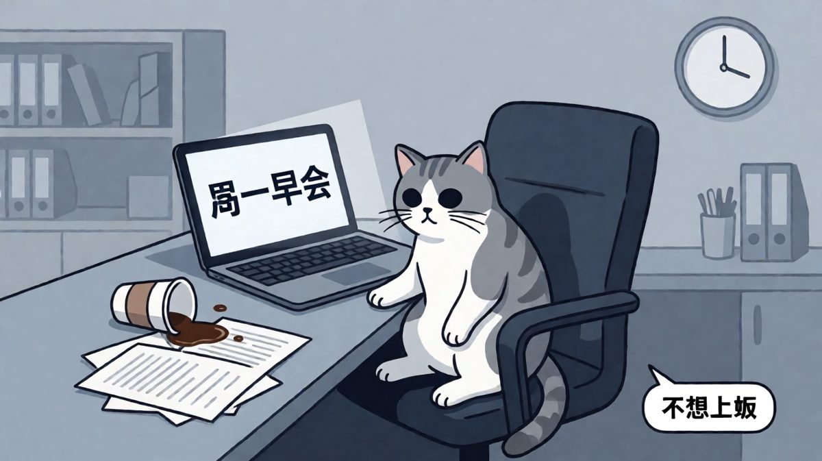 周一早上的我，灵魂已出窍