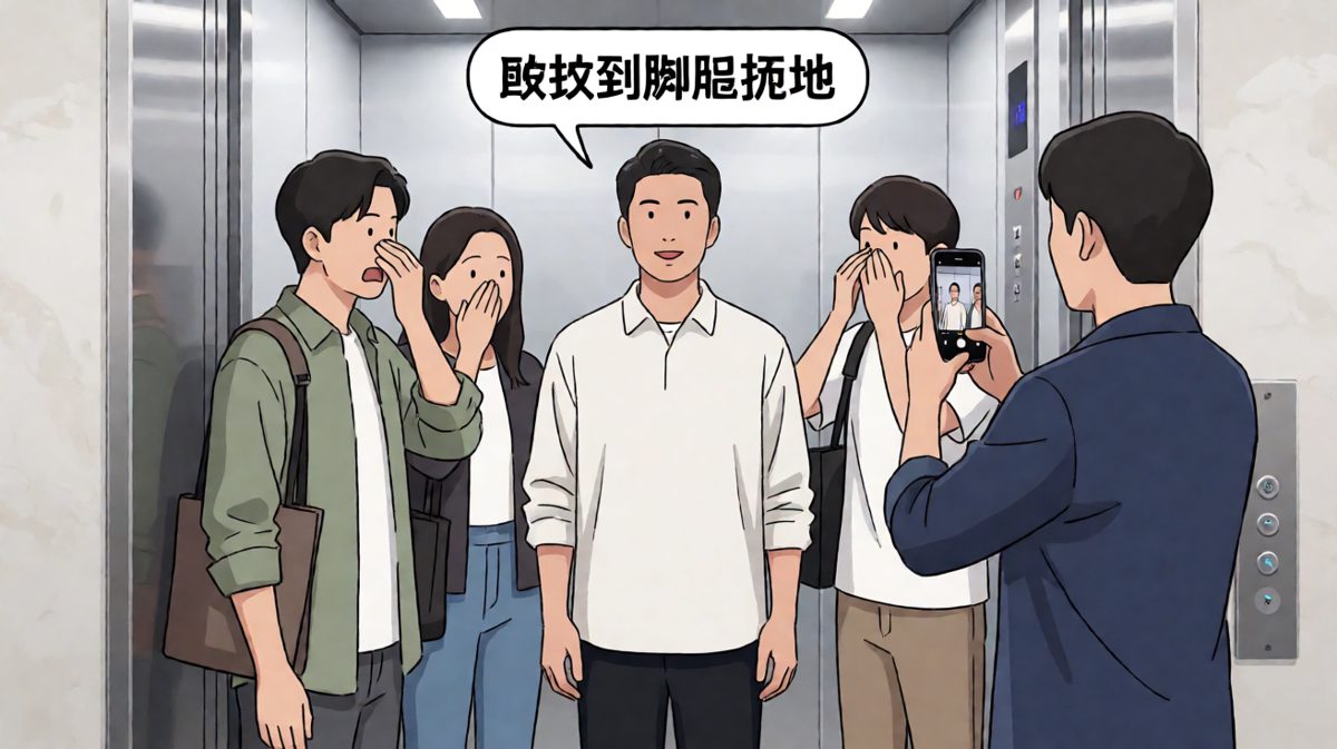 电梯社死现场，谁懂啊