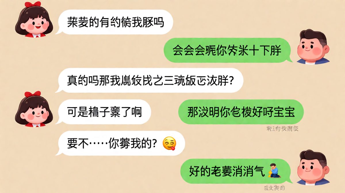 夸女生不胖的终极陷阱