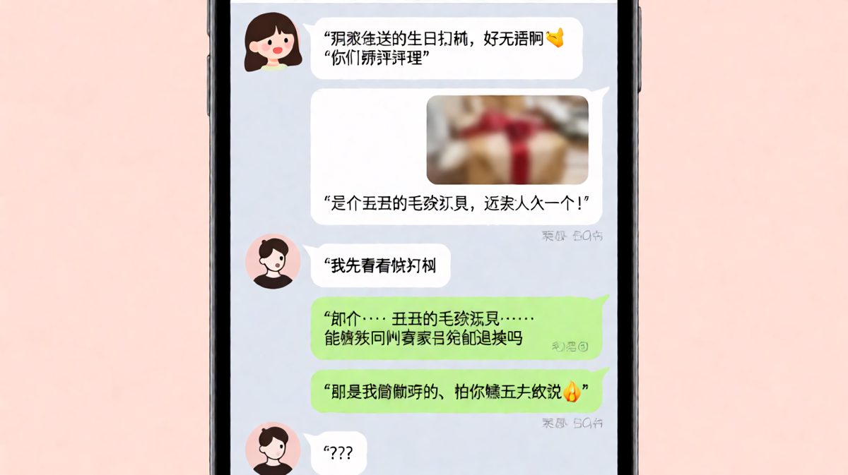女生吐槽礼物丑，结果反转发现是男生自己买的社死现场