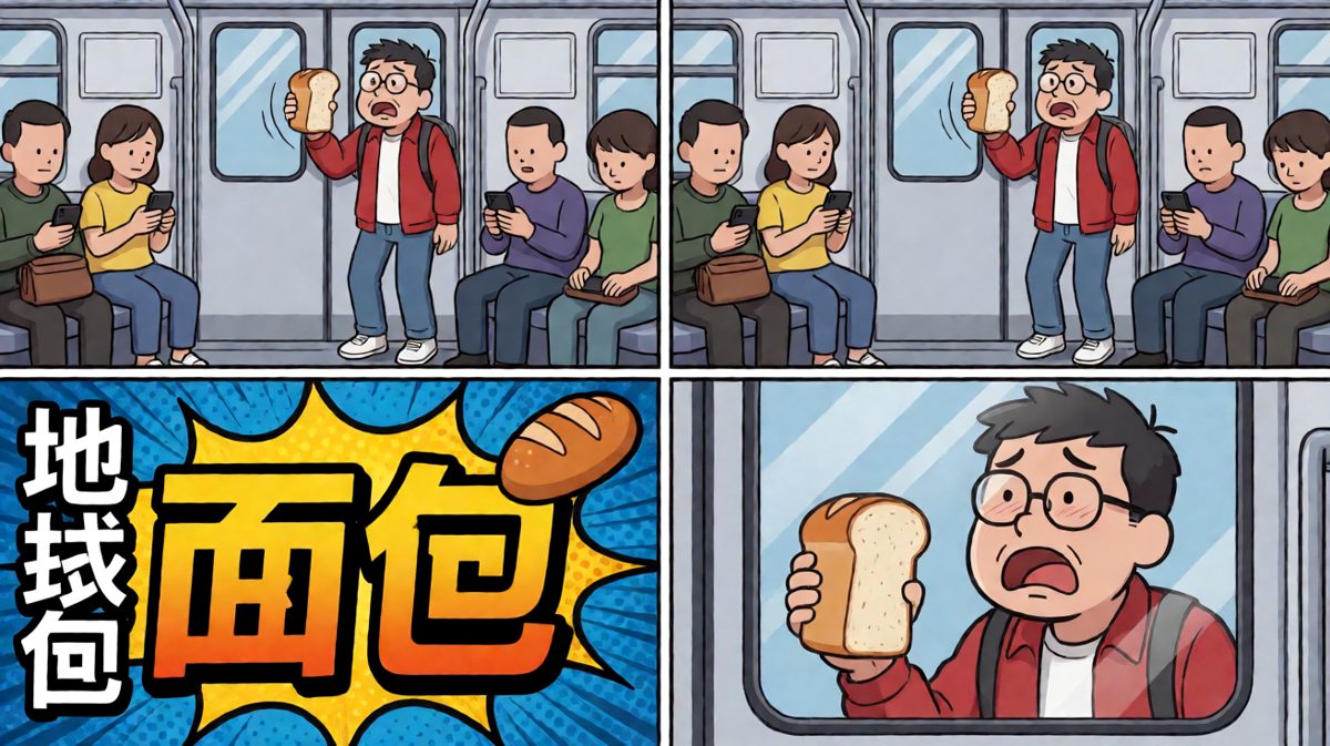 挤上地铁，新的一天开始了。