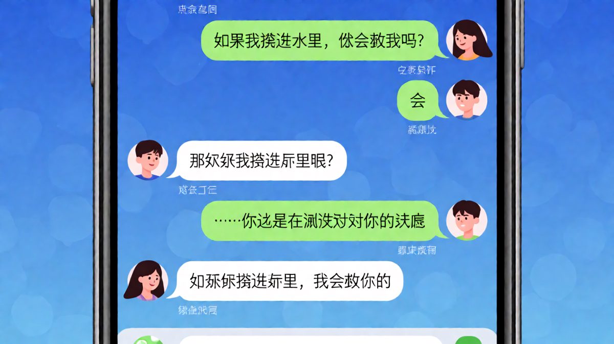 女生问了一个送命题，结果把自己也绕进去了