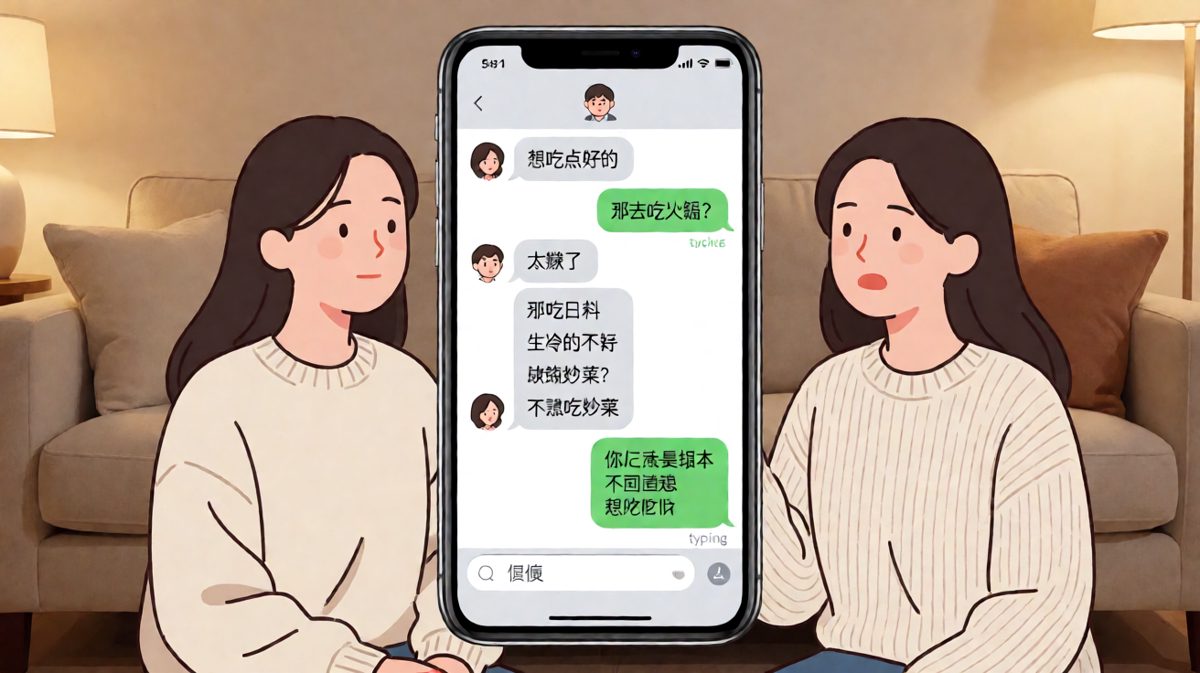 「随便」的终极拷问——男生选什么都没对，最后发来两个字结束战斗。