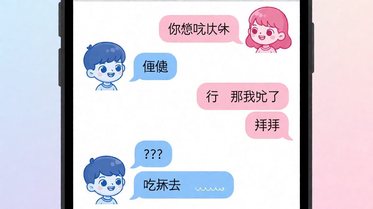 "随便"的后果——男生随口一说，女生直接拉黑式反击