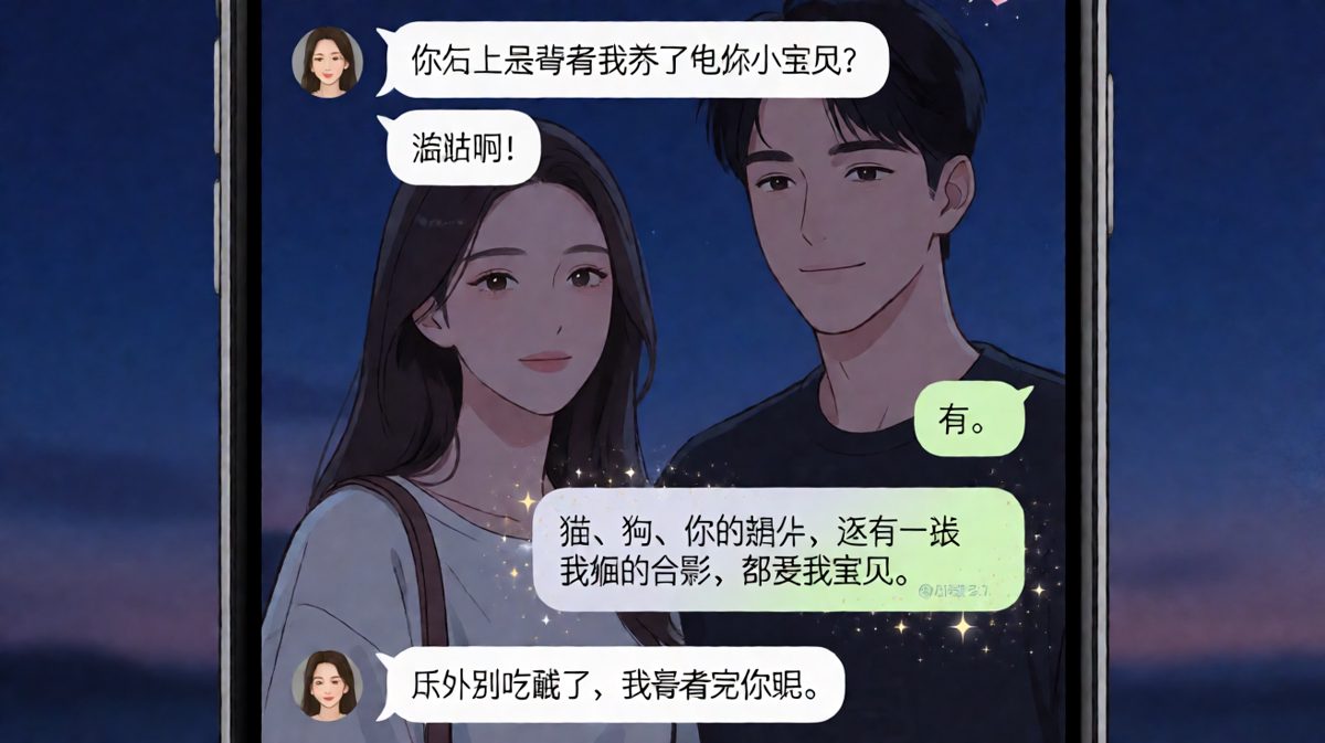「猫狗照片都是我的宝贝」土味情话大爆