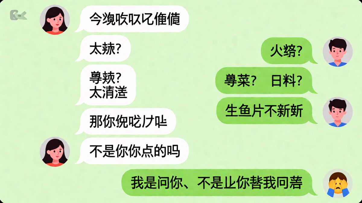 '随便'二字，是情侣聊天中最危险的词汇