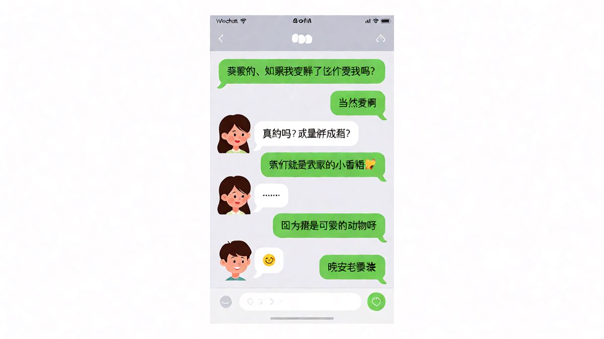 胖成猪=小香猪，直男的浪漫你不懂