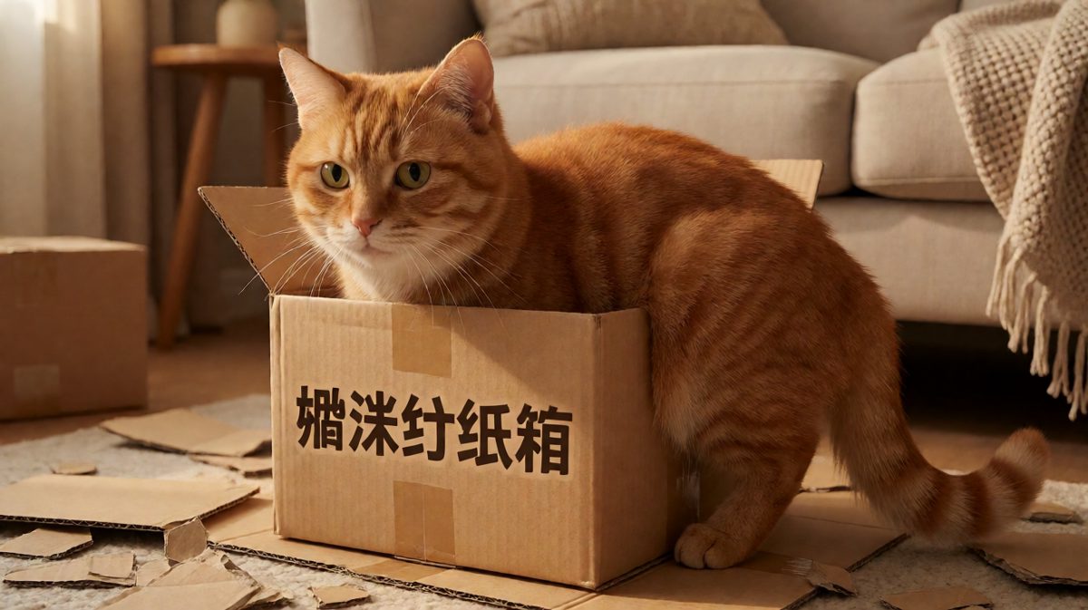 猫：只要我够胖，箱子就会自己变大