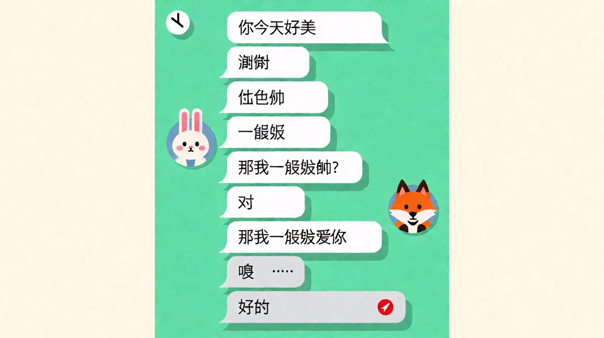 撤回键挽救了一场尴尬的对称式表白。