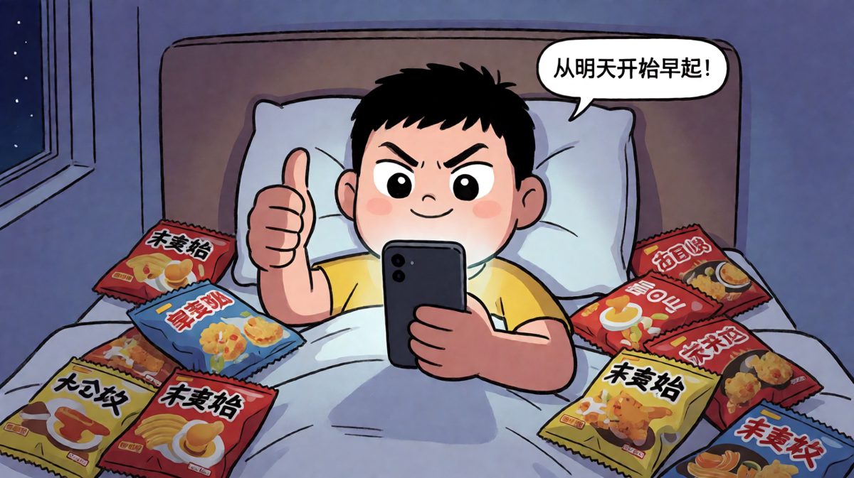 深夜信誓旦旦立flag