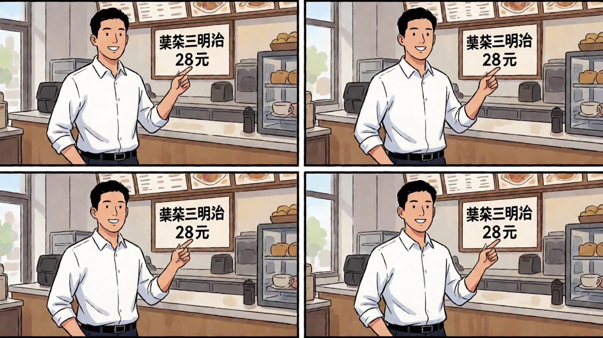 打工人自信点单：豪华三明治，必属精品！