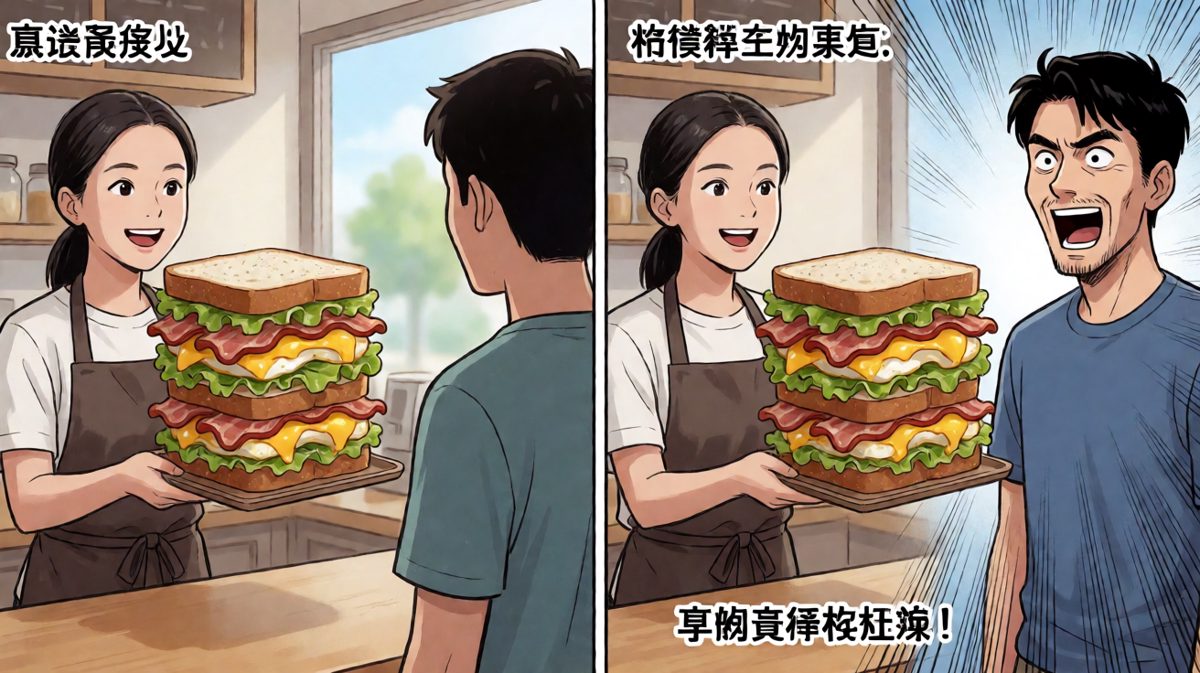 这……是三明治？这是武器吧！
